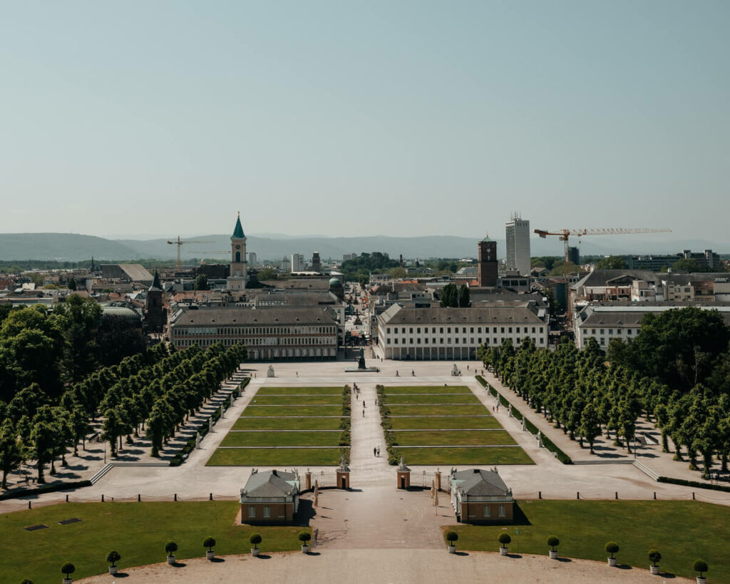 Blick vom Karslruher Schloss