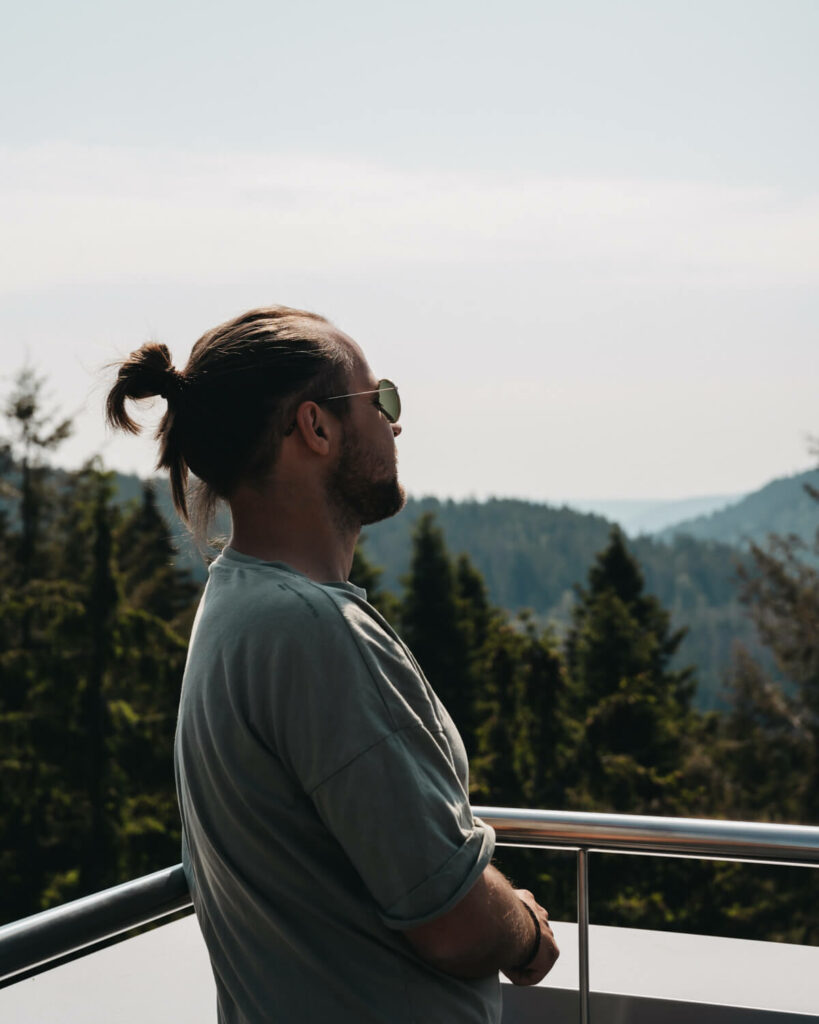 Ausblick vom Nationalparkzentrum Ruhestein im Schwarzwald