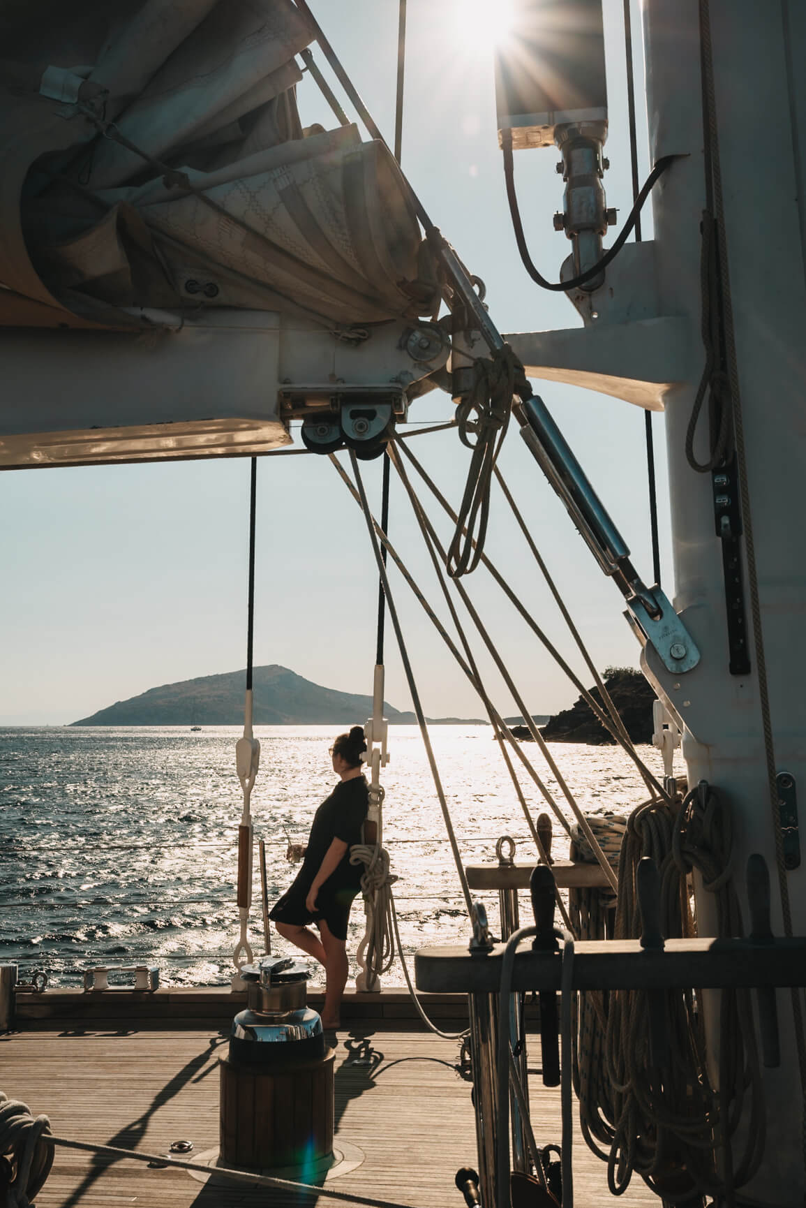 Segeln in den Kykladen – An Deck