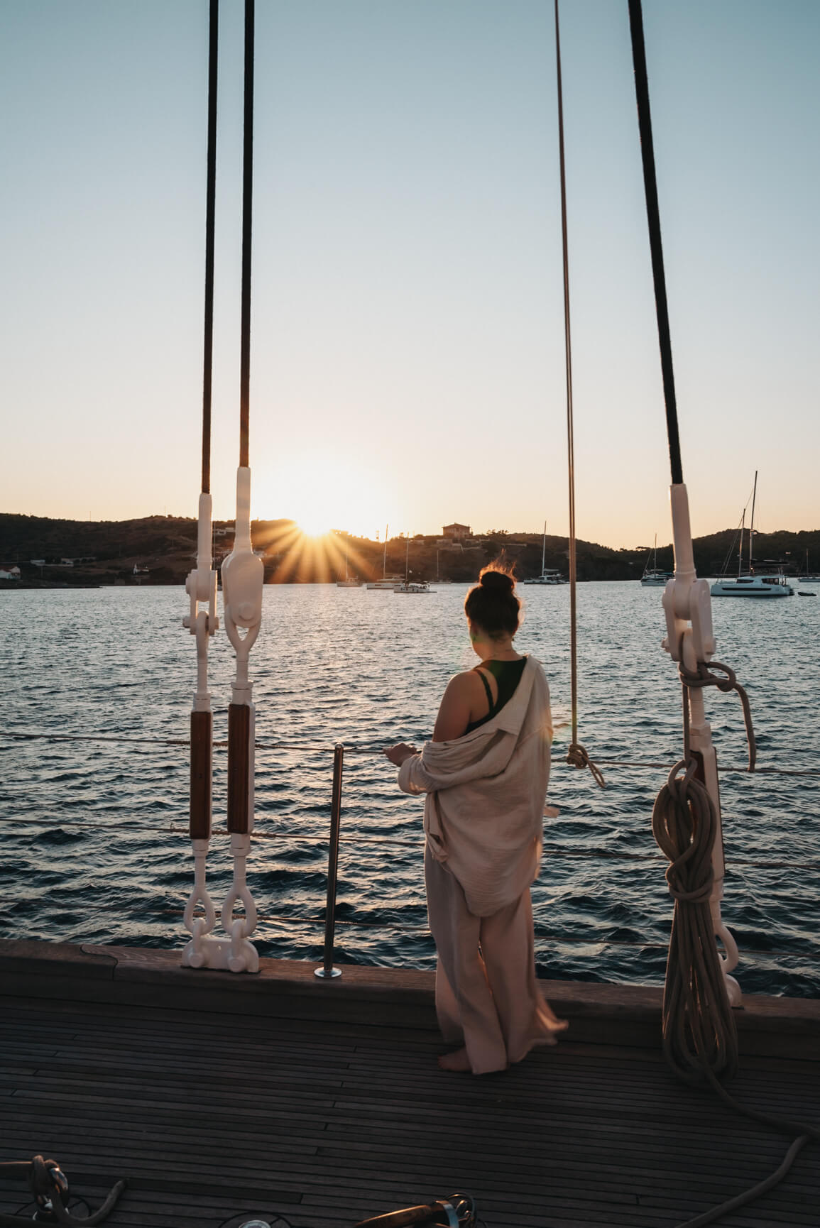 An Bord der Rhea von Sailing Classics
