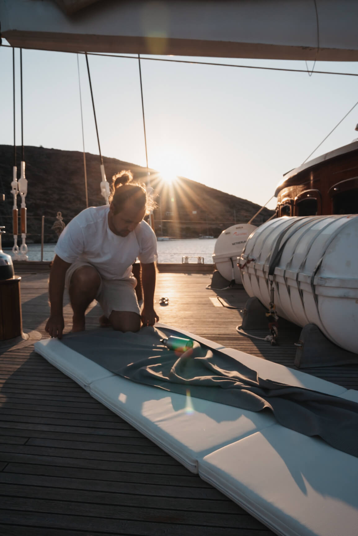 Segeltörn in den Kykladen – Yoga