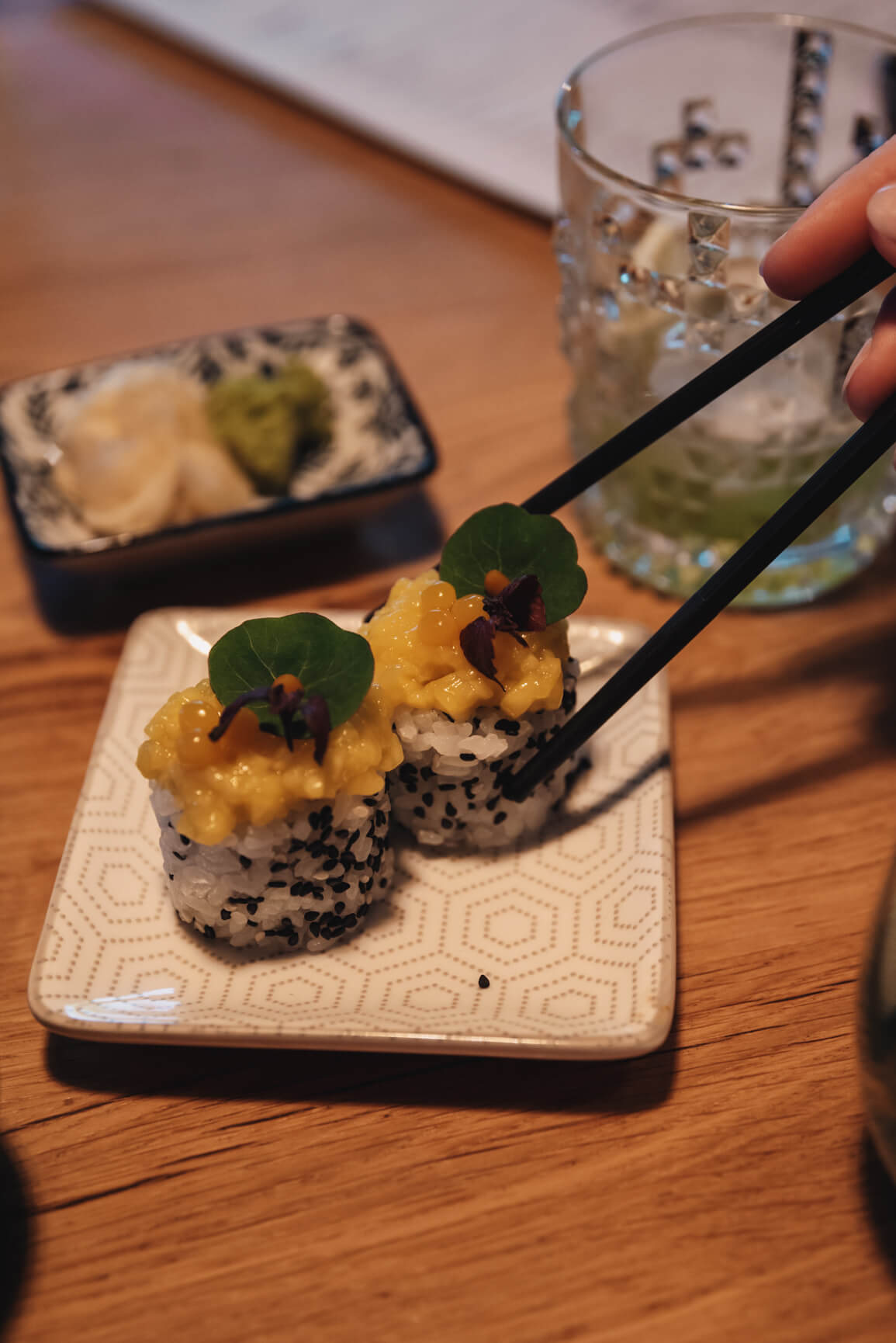 Vegetarisches Sushi im Motz am Fluss in Heilbad Heiligenstadt