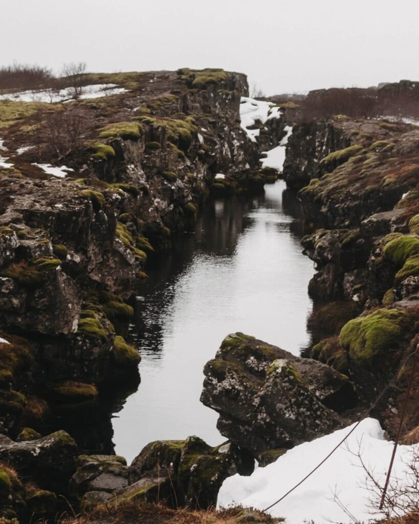 Die Silfra-Spalte im Þingvellir-Nationalpark