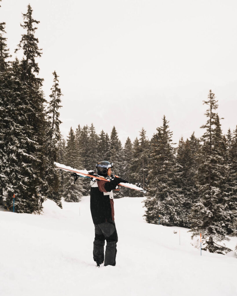 Tiefschnee in Laax