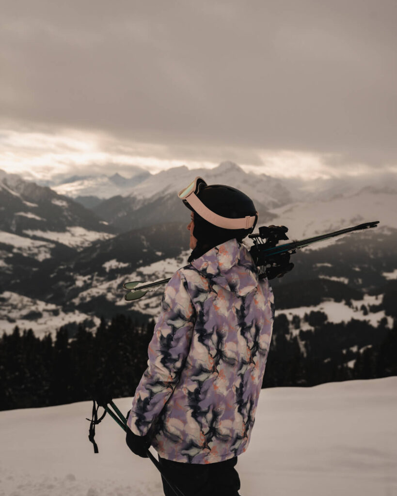 Unterwegs im Skiegebiet Laax