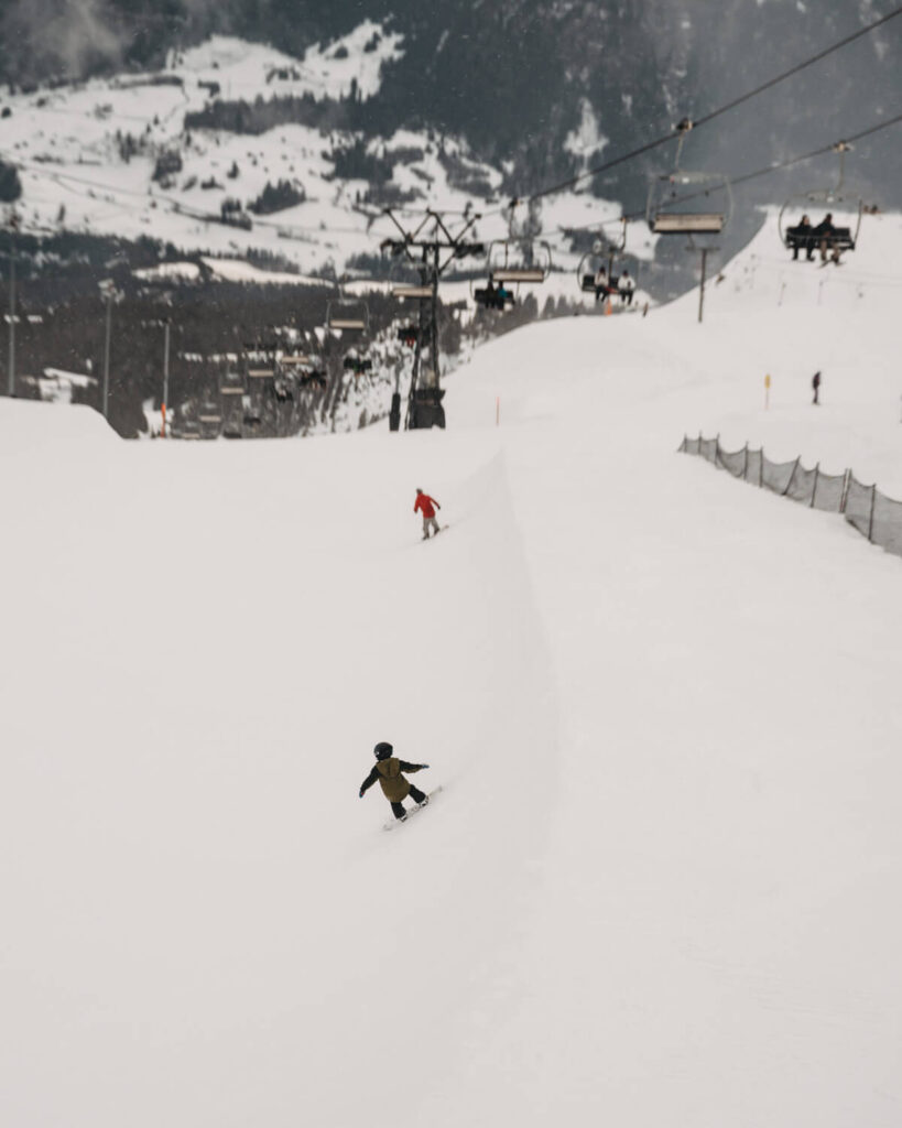 Half Pipe im Skiegebiet Laax