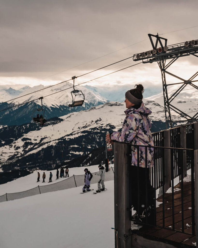 Terrasse des Caffé NoName in Laax