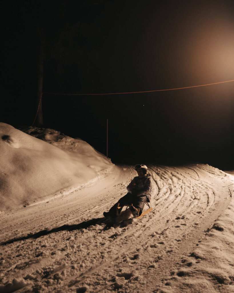 Rodelpiste im Skiegebiet Flims-Laax