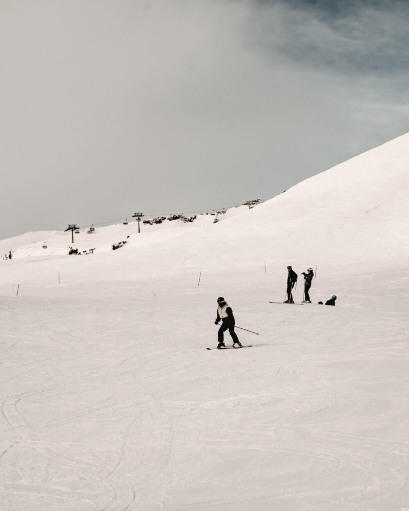 Übungshang im Skiegebiet Laax