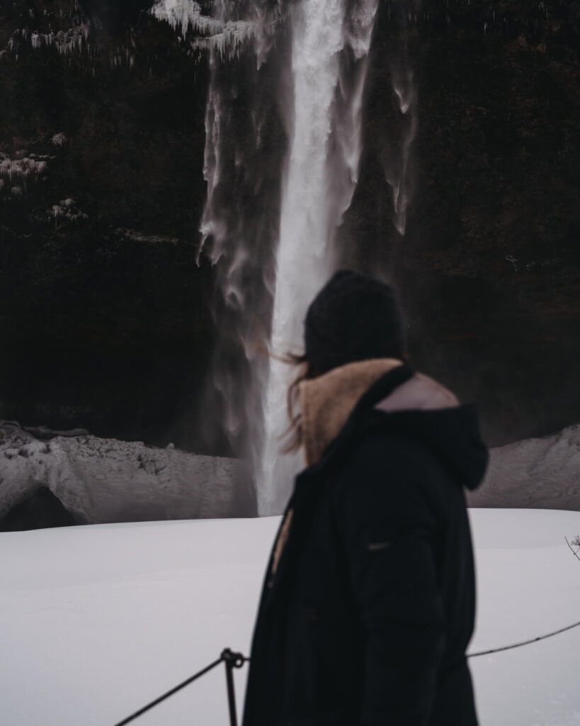 Blick auf den Seljalandsfoss