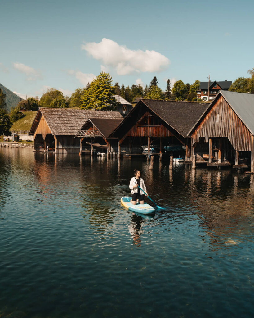 Ausseerland – SUP auf dem Grundlsee