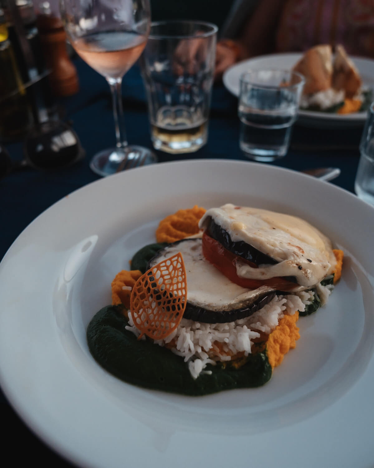 Vegetarisches Dinner an Bord bei Sailing Classics