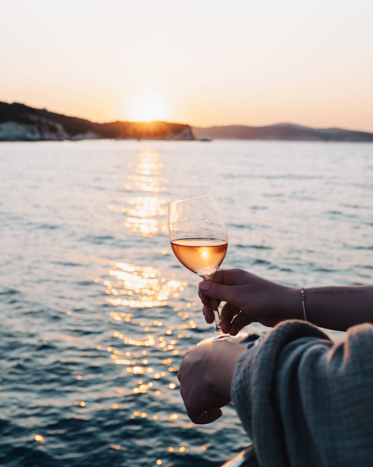 Sundowner beim Captains Dinner