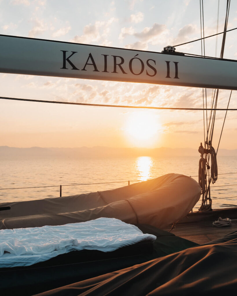 Segeltörn im Ionischen Meer: Sonnenaufgang