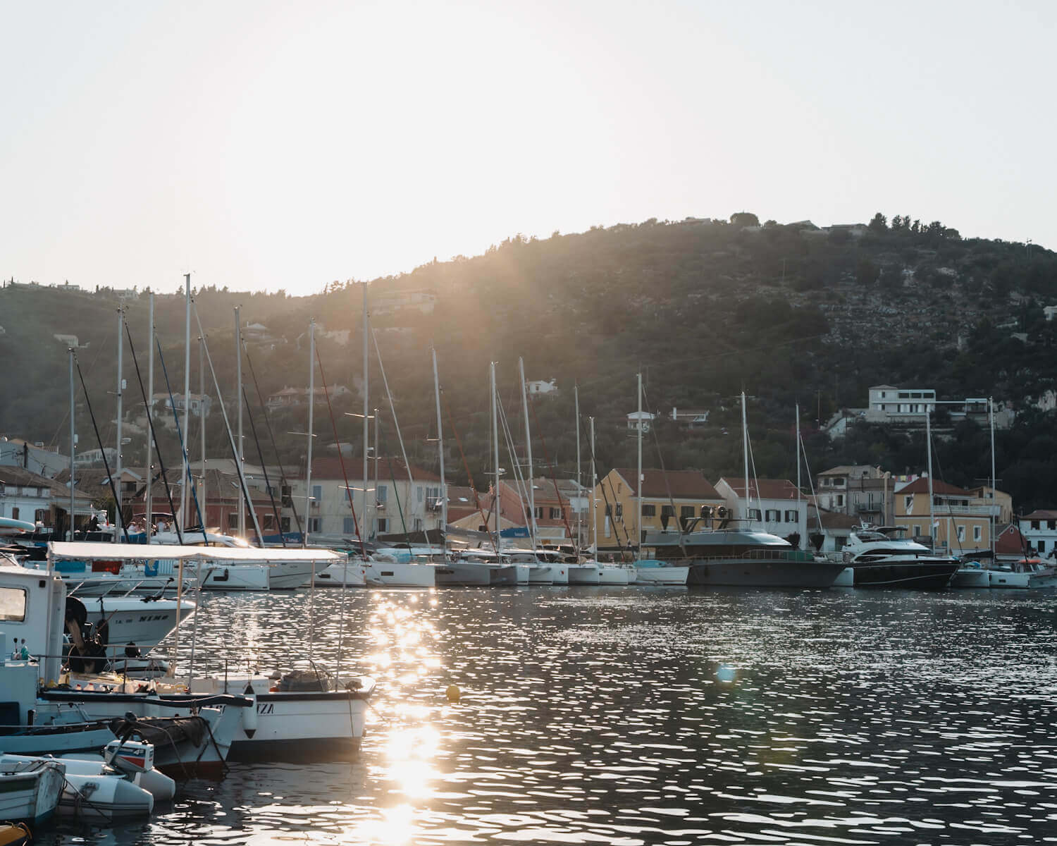 Segelboote in Gaois auf Paxos