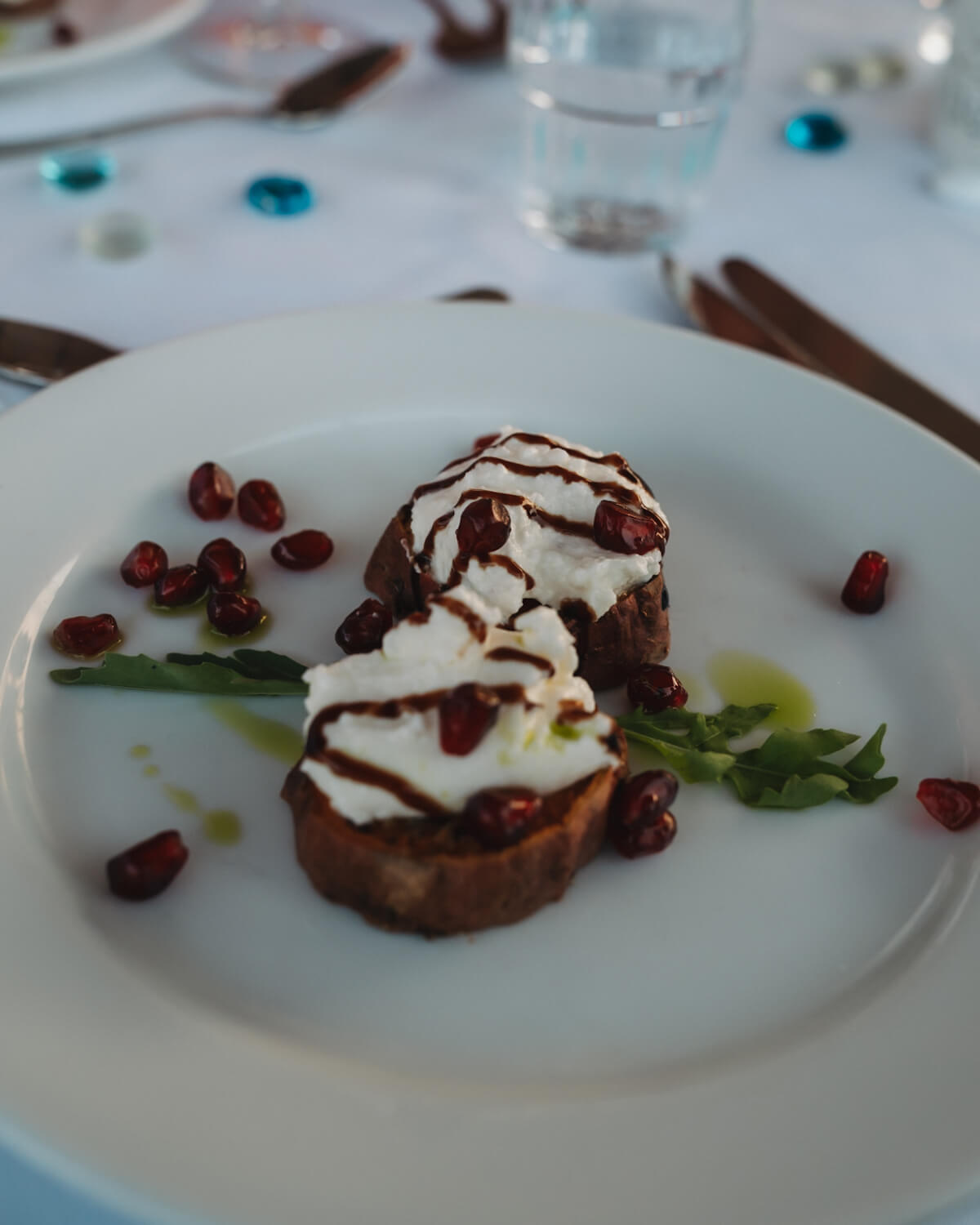 Vegetarische Vorspeise beim Captains Dinner