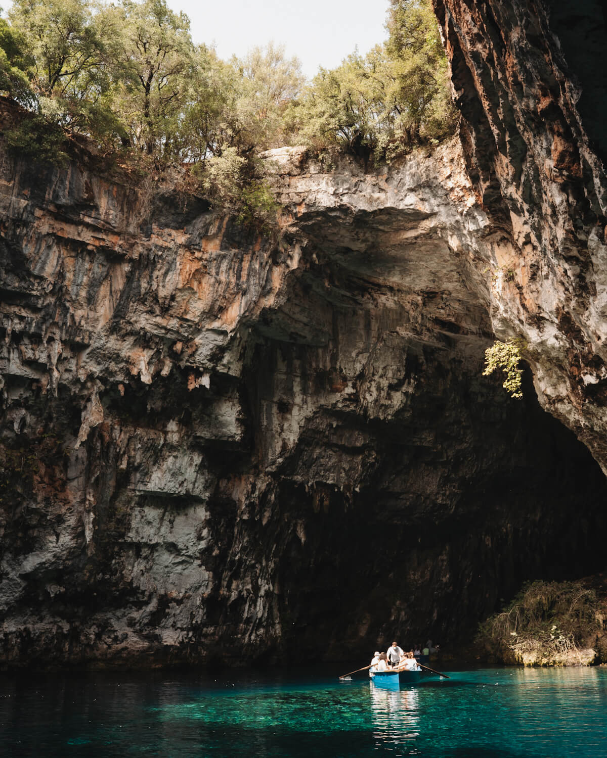 Die Melissani-Höhle auf Kefalonia