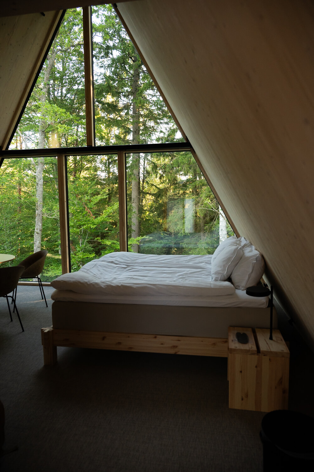 Ein A-Frame im Kungsbygget Äventyrspark in Halland