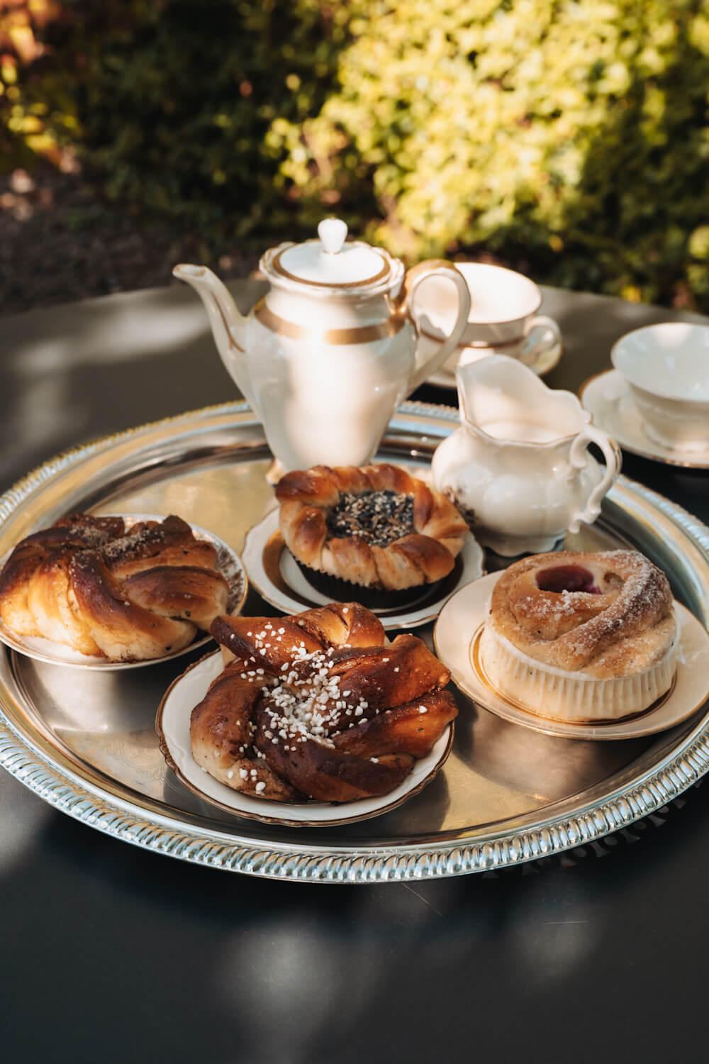 Fika in der Solhaga Stenugnsbageri in Schweden