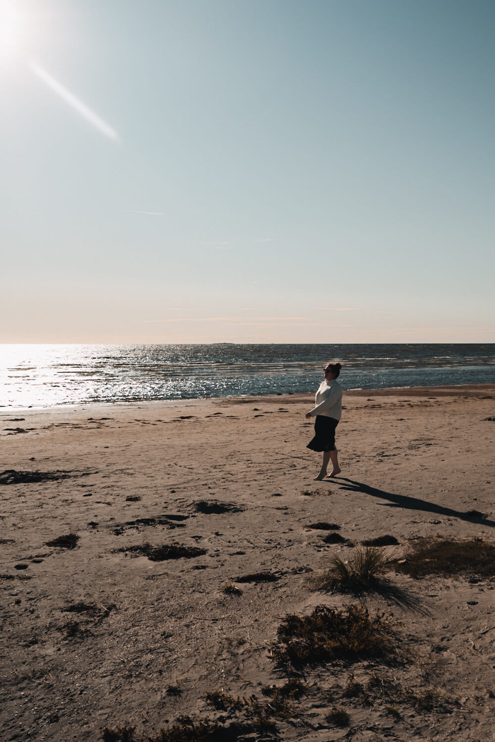 Am Ugglarps Strand in Halland