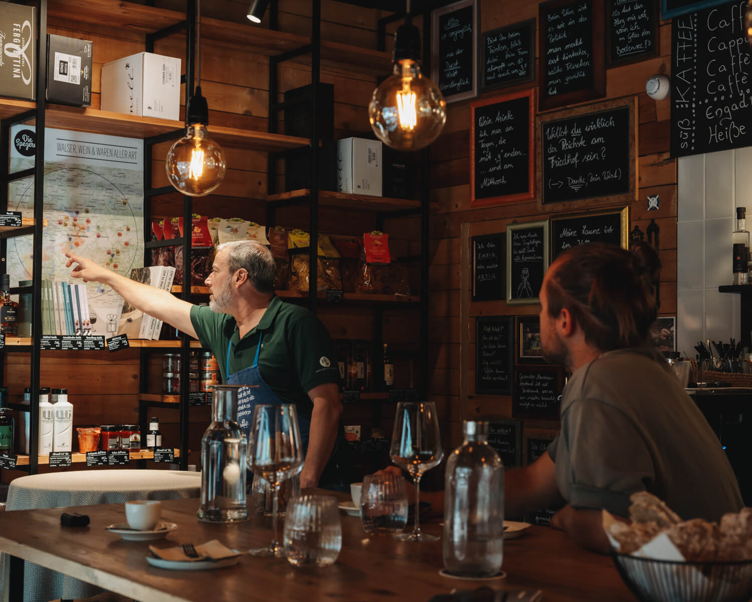 Die Spezerei in Brand