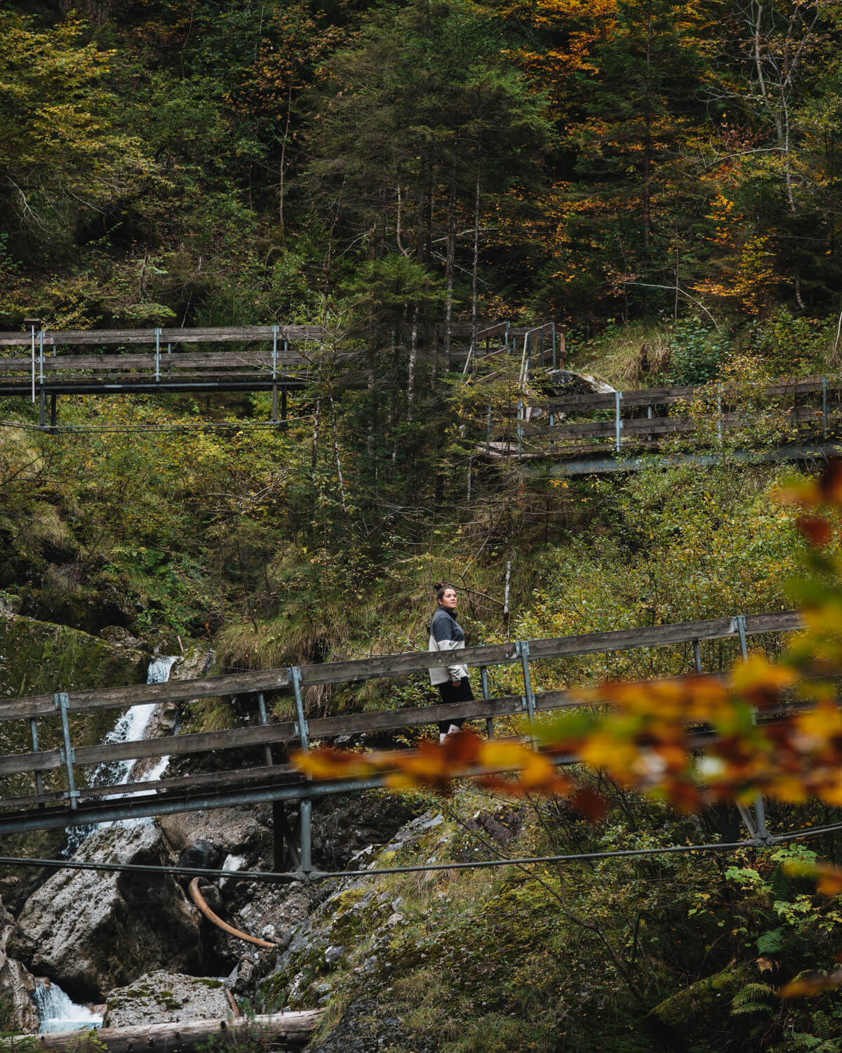 Unterwegs in der Bürser Schlucht in Vorarlberg
