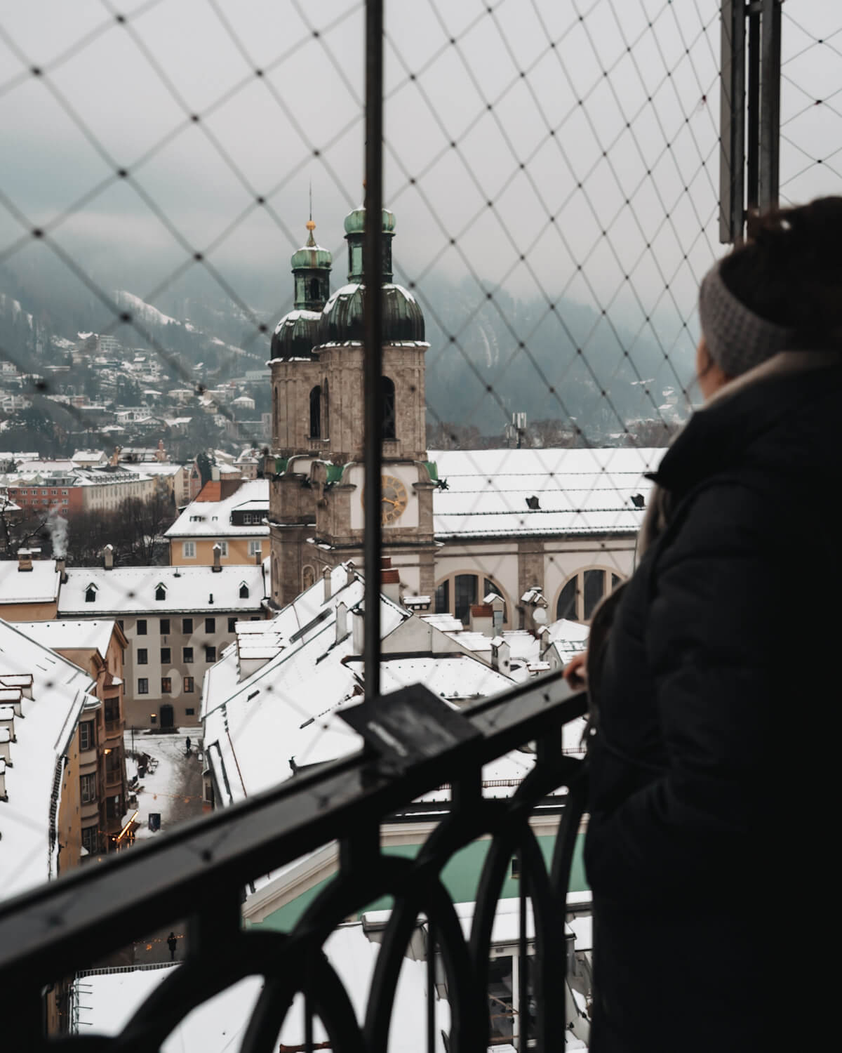 Auf dem Stadtturm in Innsbruck