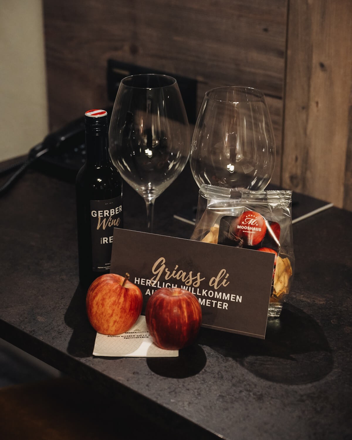 Empfang im Mooshaus Winterresort