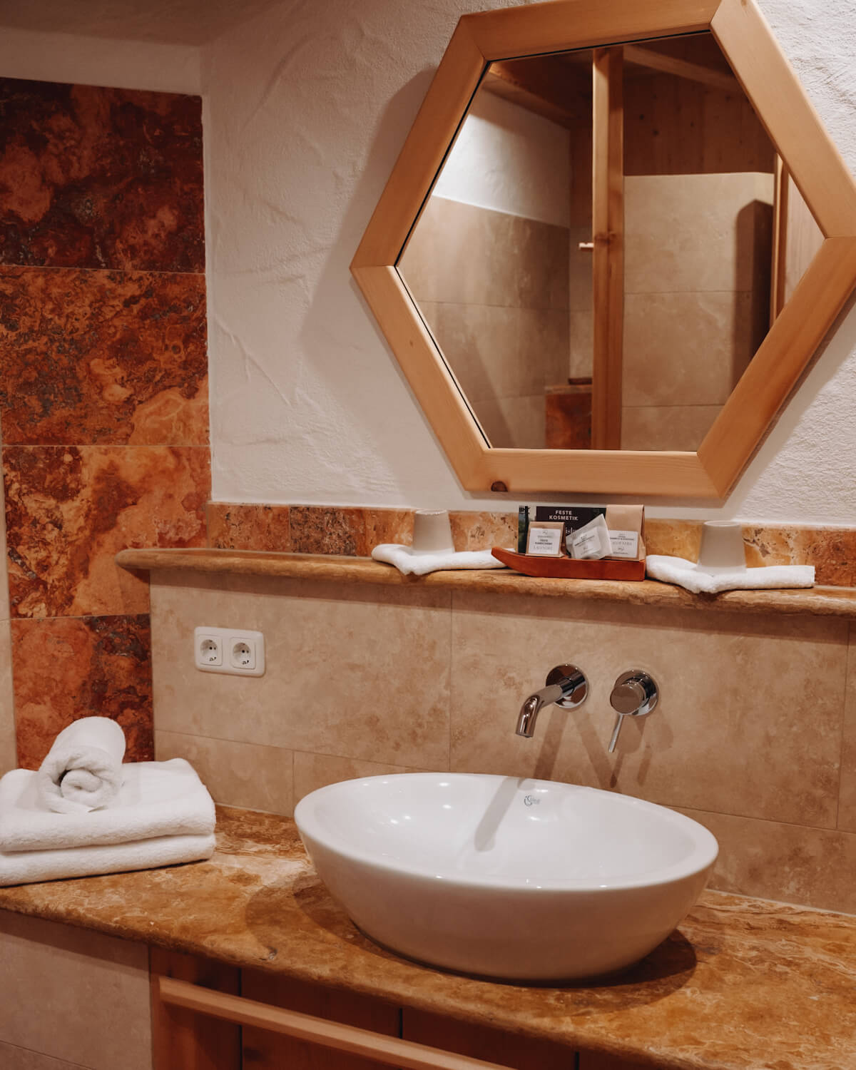 Badezimmer in der Ecologie Grundlsee