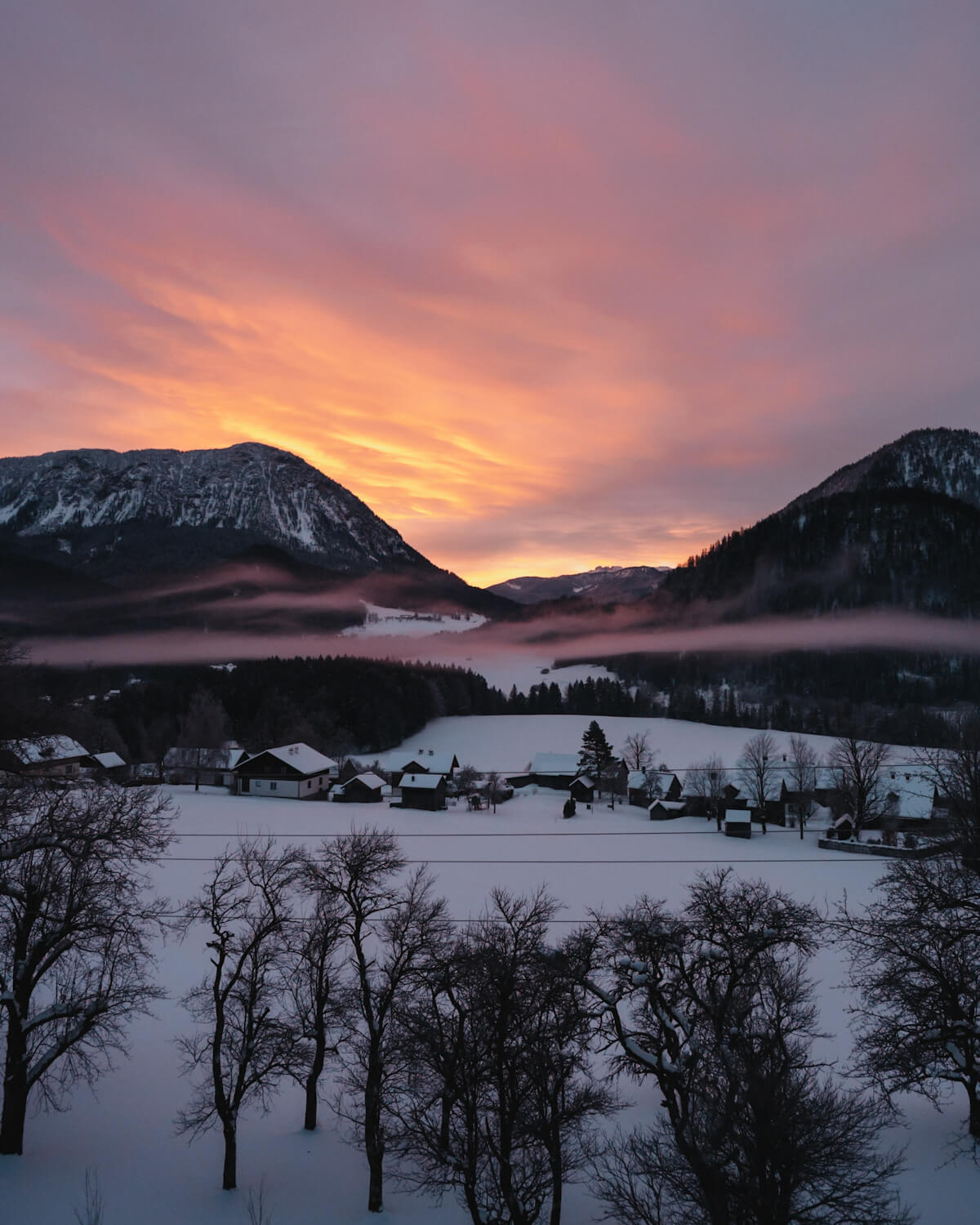 Sonnenaufgang im Ausseerland