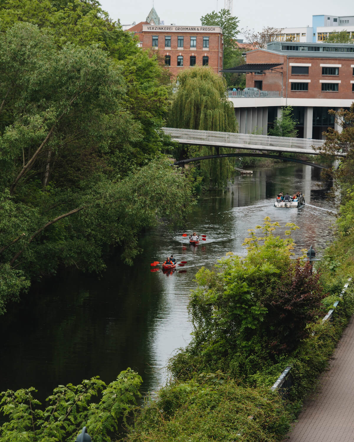 Der Karl-Heine-Kanal in Leipzig
